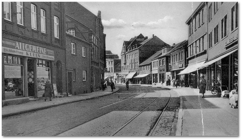 Essener Strasse in Gelsenkirchen-Horst Anfang der 50er Jahre